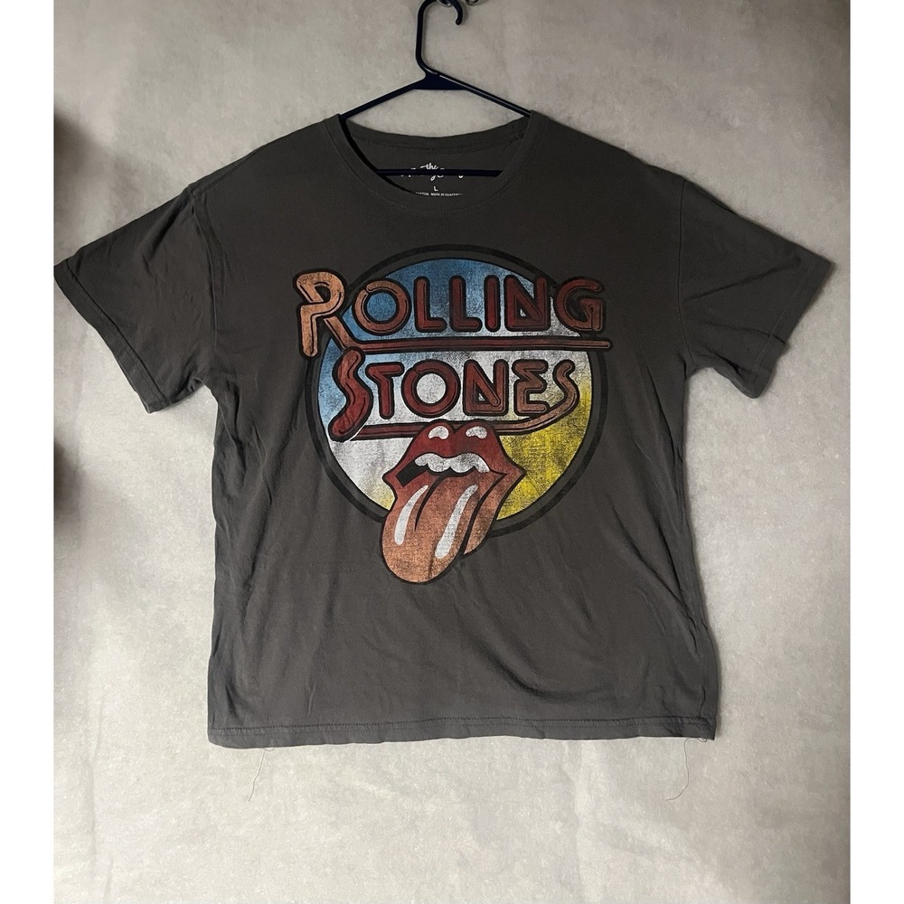 The Rolling Stones Tongue Band Shirt Women Large Authentic Graphic Tee